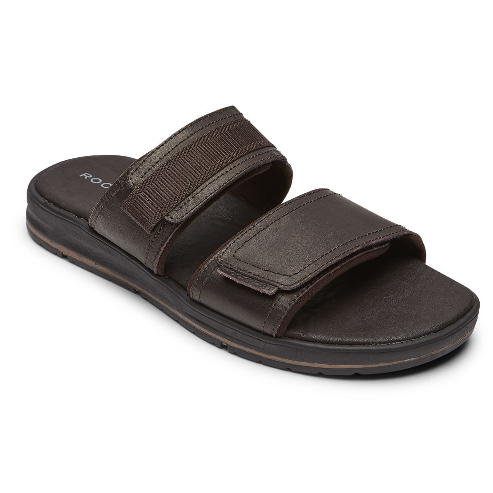 Rockport Slides For Mens Brown - Lucky Bay Dress - FP7250463